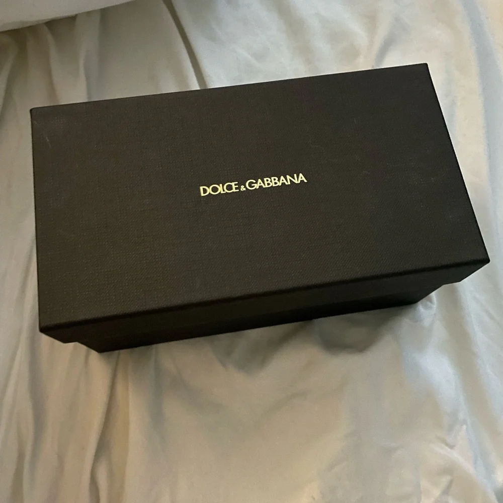 NWOT Authentic Dolce & Gabbana Black small sunglasses storage Box